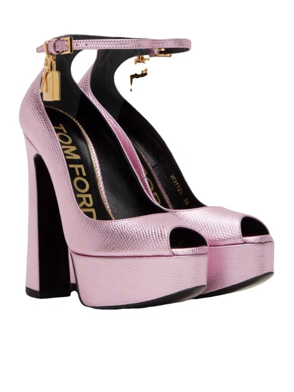 Tom Ford heel with gold padlock - Picture 8 of 9